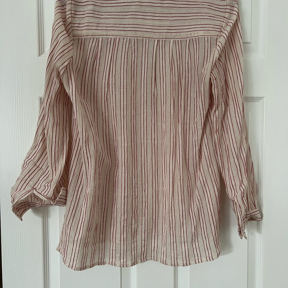 Max Studio striped light weight top large - Picture 4 of 6